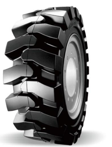 Solid skid steer tires